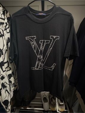 Louis Vuitton Black Men Shirt
